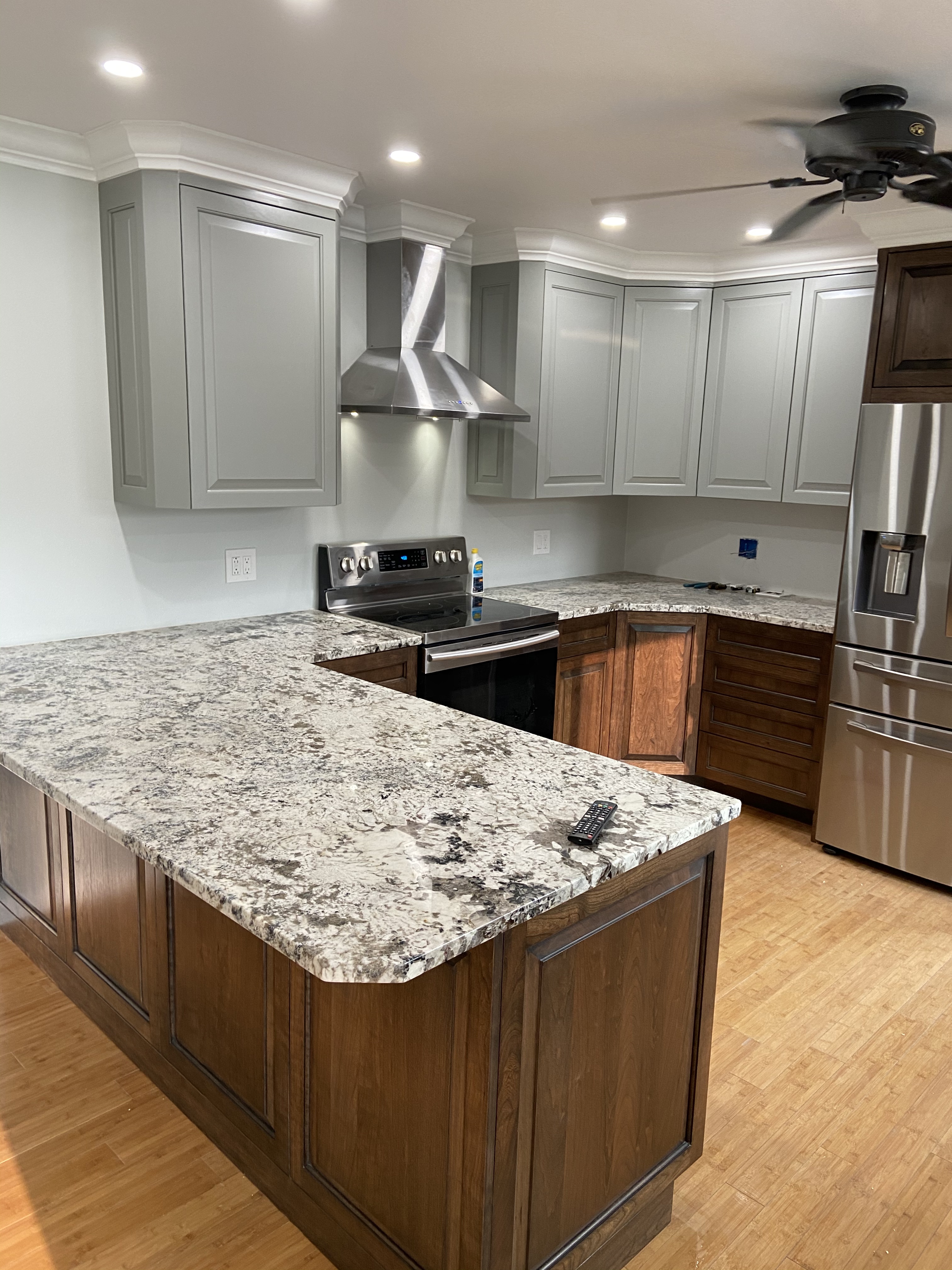 Cherry Kitchen with Granite project in Iowa
